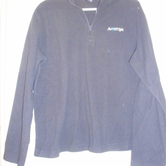 Lands' End henley fleece Pullover top - Picture 2 of 6